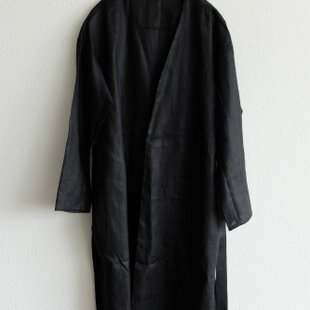 白大島紬のコート 着物リメイク | iichi 日々の暮らしを心地よくする