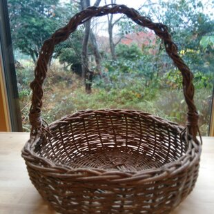 白樺の持ち手付きかご Lサイズ | iichi 日々の暮らしを心地よくする