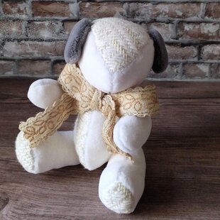 ぬいぐるみ☆白い垂れ耳の犬☆パピー☆白 | iichi 日々の暮らしを