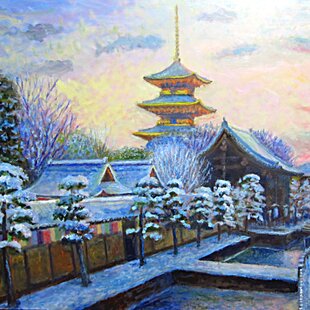 絵画油絵☆【金のダビデの星】☆がんどうあつし直筆肉筆F3