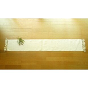 麻のテーブルランナー 生成り麻糸✖️紺色 | iichi 日々の暮らしを