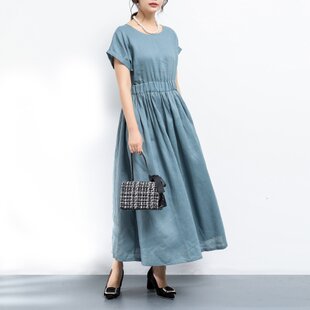 ブラックリネン・カシュクールワンピース | iichi 日々の暮らしを