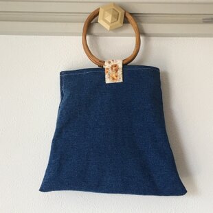 バンブーバッグ はな刺繍風 フラワー | iichi 日々の暮らしを心地よく