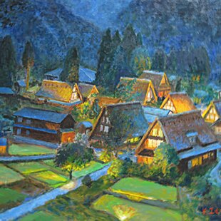 奇跡と開運の兆しとは？☆『ダビデの星』★がんどうあつし油絵画F3額付作者直接出品 奇跡と開運の兆しとは？☆『ダビデの星』☆がんどうあつし油絵画