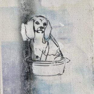 16×23㎝「朝の窓辺の食器」サムホール・油彩・原画 | iichi 日々