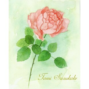 水彩画・原画「薔薇の花」 | iichi 日々の暮らしを心地よくする