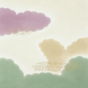 暖簾 のれん カーテン 芹沢銈介 春夏秋冬文 紺 綿100％ 85cm×120cm