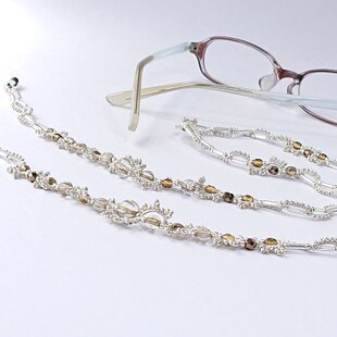 シルバー925 silver メガネチェーン アクセサリー メガネコード カレン 