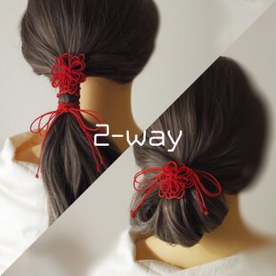 リボンヘアゴム♡ハンドメイド♡リボン♡リバティセリーヌ | iichi