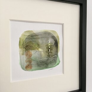 星月猫☆アート「満月」絵画 F3 複製画 木製パネル貼り27.3