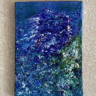 原画「果樹園の中に漂う夕方の光3」F6・油彩画 | iichi 日々の暮らしを
