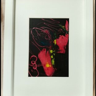 1点もの・原画】アクリル絵の具 絵画#3 キャンバスF3サイズ 約220mm