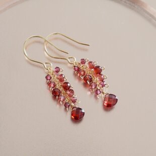 ストロベリークォーツ ピアス Strawberry Quartz 天然石ピアス