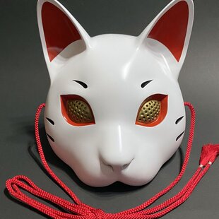 猫面 （黒×赤）2026年5月よりゴムバンド付属 | iichi 日々の暮らしを