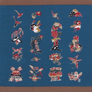 人気のクリスマスアイテムがいっぱい！ タオル 芹沢銈介 布文字春夏秋冬文 白 綿100％ 35cm×85cm タオル・ハンカチ