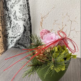 素朴な野原の花束・ドライフラワースワッグ【千日紅・ミモザ】 | iichi