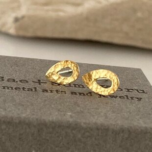 K24 Pure Gold Flame ◇純金の炎◇スタッドピアス（片耳分～） | iichi