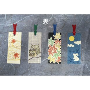 和紙しおり チェック紫「送料無料」 | iichi 日々の暮らしを心地よく