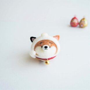 受注製作】なりきりみかんのまゆ柴犬(赤柴・黒柴・白柴) 羊毛フェルト