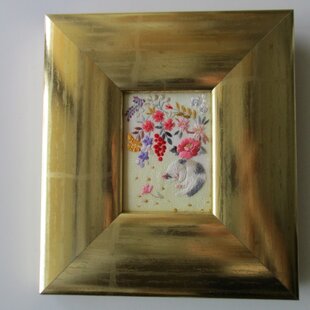 水彩画原画　常念岳と安曇野田園