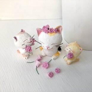 もも様御予約品☆大振袖のサバトラ猫さん | iichi 日々の暮らしを