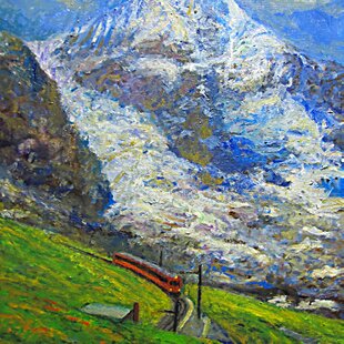 ○『紫の富士』○がんどうあつし絵画油絵F3号ホワイト額縁付○モーヴ ○『紫の富士』○がんどうあつし絵画油絵F3号ホワイト額縁付○モーヴ