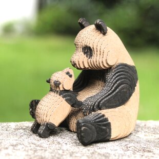 工作キット】段々動物園-パンダの親子・座 | iichi 日々の暮らしを