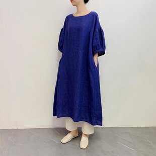 着物リメイク○浴衣のAラインワンピース・後ろあき（ヤツデ・M