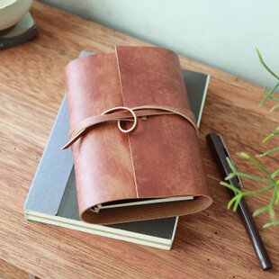 ほぼ日手帳対応 牛革文庫サイズ手帳 刻印＆拭き染め | iichi 日々の