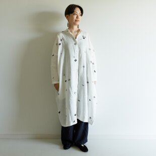 着物リメイク【ノースリーブワンピース】紬/ピンタック | iichi 日々の