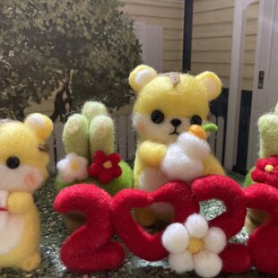 羊毛フェルト*～ ポメラニアン・オレンジ 犬～* | iichi 日々の暮らし