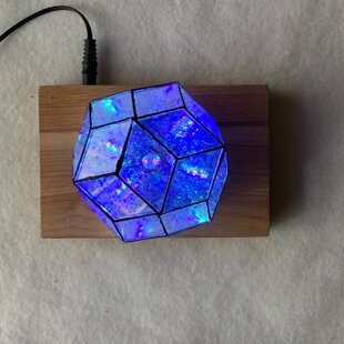 灯のしずく 天然ひょうたんランプ（電池式LED台座付き） | iichi 日々