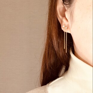 ◇とロングタッセルイヤリング/ピアス | iichi 日々の暮らしを心地よく