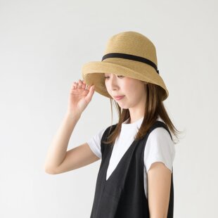 Casablanca カサブランカ つば広 麦わら帽子 ストローハット 帽子