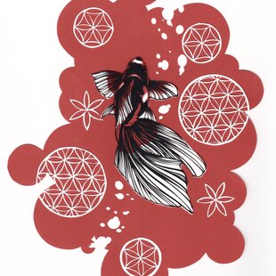 十一面観音切り絵 A3サイズ | iichi 日々の暮らしを心地よくする