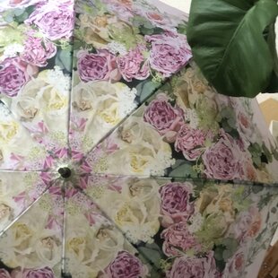 柿渋染め 手刺繍の日傘 バテンレース 麻100% | iichi 日々の暮らしを
