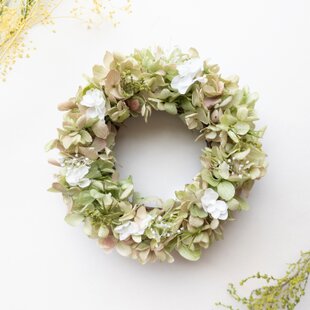 wreath 「かすみ月№2」 リース かすみ草 カスミソウ 三日月リース