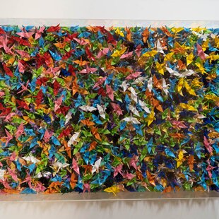 油彩画 原画「近所の風景 高速と空2」アート 絵画 22×27㎝ F3