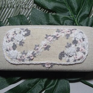 ✳︎ ✳︎ ハンドメイド☆ミナペルホネンfollowing day刺繍メガネ