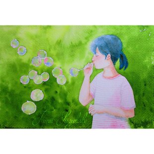 水彩・原画「赤唐辛子と壺」 | iichi 日々の暮らしを心地よくする