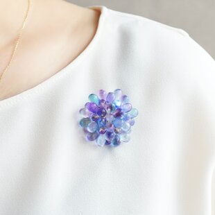 グレー ムーンストーン ブローチ / Gray Moonstone Brooch | iichi