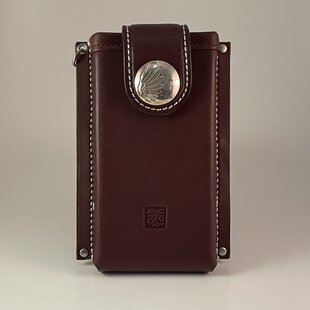 鹿革のシガレットケース 鹿角スカルボタン | iichi 日々の暮らしを