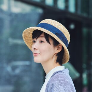Casablanca カサブランカ つば広 麦わら帽子 ストローハット 帽子