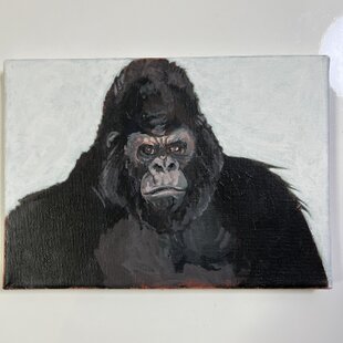 一点物】原画「猫がいる場所」 ※木製額縁入り（2Lサイズ）・水彩