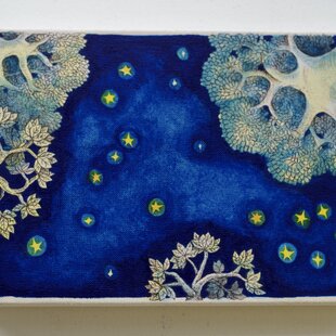 16×23㎝「朝の窓辺の食器」サムホール・油彩・原画 | iichi 日々