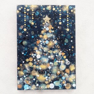 夜の散歩道 オイルパステル ガッシュ 原画 額装済み | iichi 日々の 