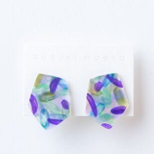 ひまわりとリーフのイヤリング （ つまみ細工＊受注制作 ） | iichi
