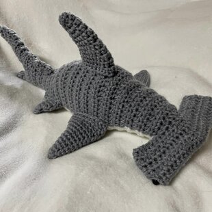 かぎ針編み海洋生物シュモクザメかわいい編みぐるみ | iichi 日々の