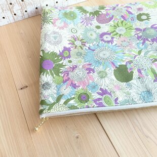 リバティ A4サイズ 大判ポーチ タブレットポーチ＜Archive Gingham