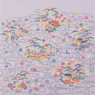 68cm 風呂敷 正絹 加賀友禅染 ハトバ 加賀の園 | iichi 日々の暮らしを